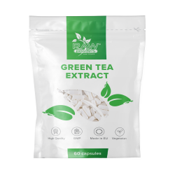 Raw Powders Žaliosios arbatos ekstraktas 500mg 60kaps. 